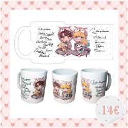 Tasse chibi Adam & Cassidy & babies –  Oméga en fuite