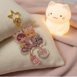 Duo de porte-clés chibi Adam & Cassidy – Goodies Oméga en fuite