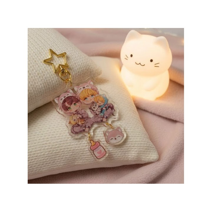 Duo de porte-clés chibi Adam & Cassidy – Goodies Oméga en fuite