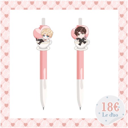 Duo de stylos chibi Adam & Cassidy – Goodies Oméga en fuit