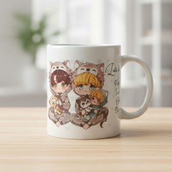 Tasse chibi Adam & Cassidy & babies –  Oméga en fuite